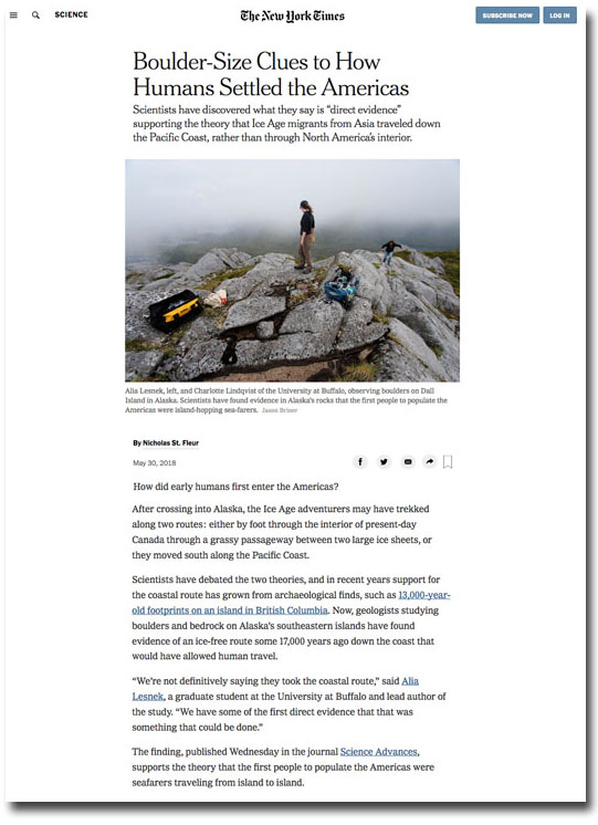 NY times article